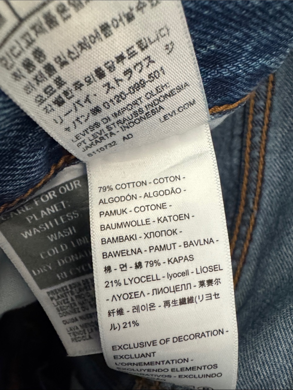 Levi's 501 90s Relaxed Fit, Lightweight Denim Jeans, 31W/30L - Picture 6 of 10